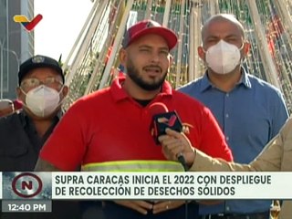 下载视频: Entérate | Supra Caracas realiza la primera recolección de desechos sólidos de este 2022