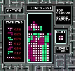 Tetris NES TEC Score Attack Edition Playthrough