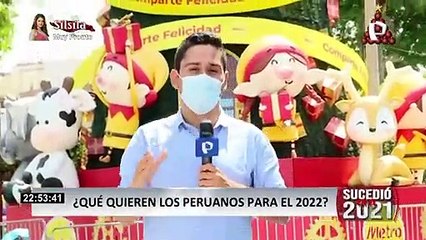 Año Nuevo: ¿Qué quieren los peruanos para el 2022?