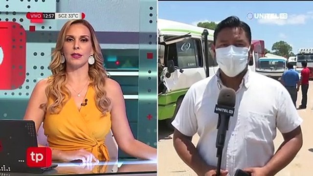 Accidente entre un micro y un camión cisterna en la zona de la refinería de palmasola en Santa Cruz.