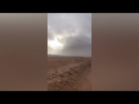 الوطن ترصد تساقط الثلوج على سانت كاترين والحرارة تسجل 4 تحت الصفر