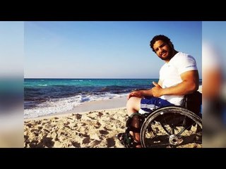 لاعب منتخب تنس الطاولة لمتحدي الإعاقة بمنتدى الشباب ما تبطلوش معافرة