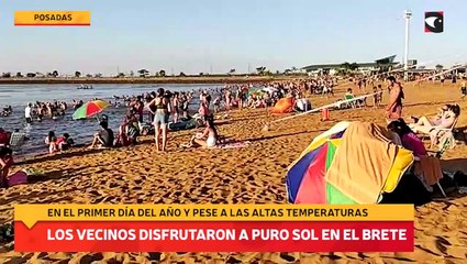Los vecinos disfrutaron a puro sol en El Brete