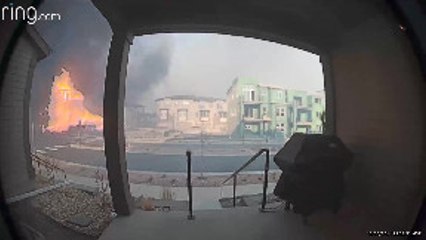 Raging Fire Captured by Ring Camera