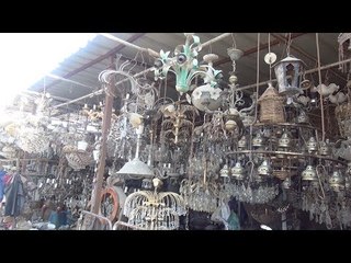 عيد يصنع نجف من الخردة.. ضرب الصيني وصدر للخارج