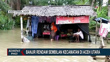 Intensitas Hujan Tinggi Sejak Malam Tahun Baru, Ratusan Rumah di Aceh Utara Terendam Banjir