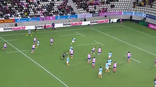 TOP 14 - Essai de Lucas DUBOIS (USAP) - Stade Français Paris - USA Perpignan - J14 - Saison 2021/2022
