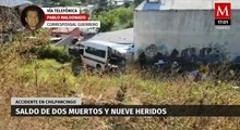 Accidente en Chilpancingo deja el saldo de dos muertos y nueve heridos