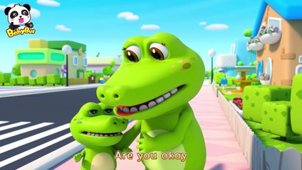 When You Cross the Street | Safety Song for Kids | Nursery Rhymes | Kids Cartoon | BabyBus