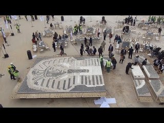 انطلاق احتفالية موسوعة جينيس في المتحف المصري الكبير