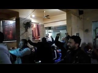 الزمالكاوية يحتفلون بالفوز بكأس السوبر في الغردقة