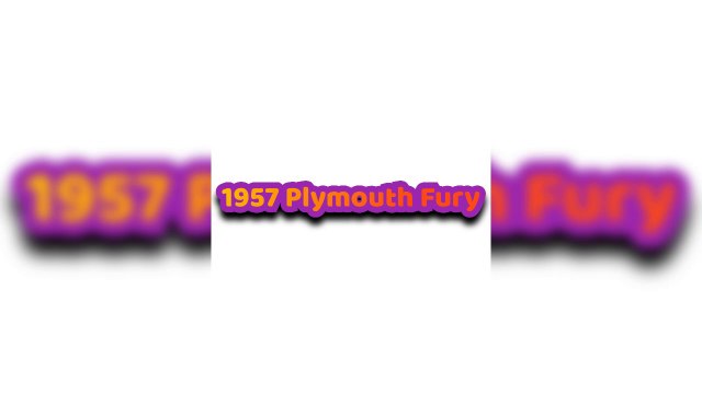 1957 Plymouth Fury . Classic cars