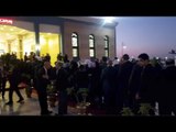 طوابير ووفود عربية أول فيديو من عزاء مبارك بمسجد المشير