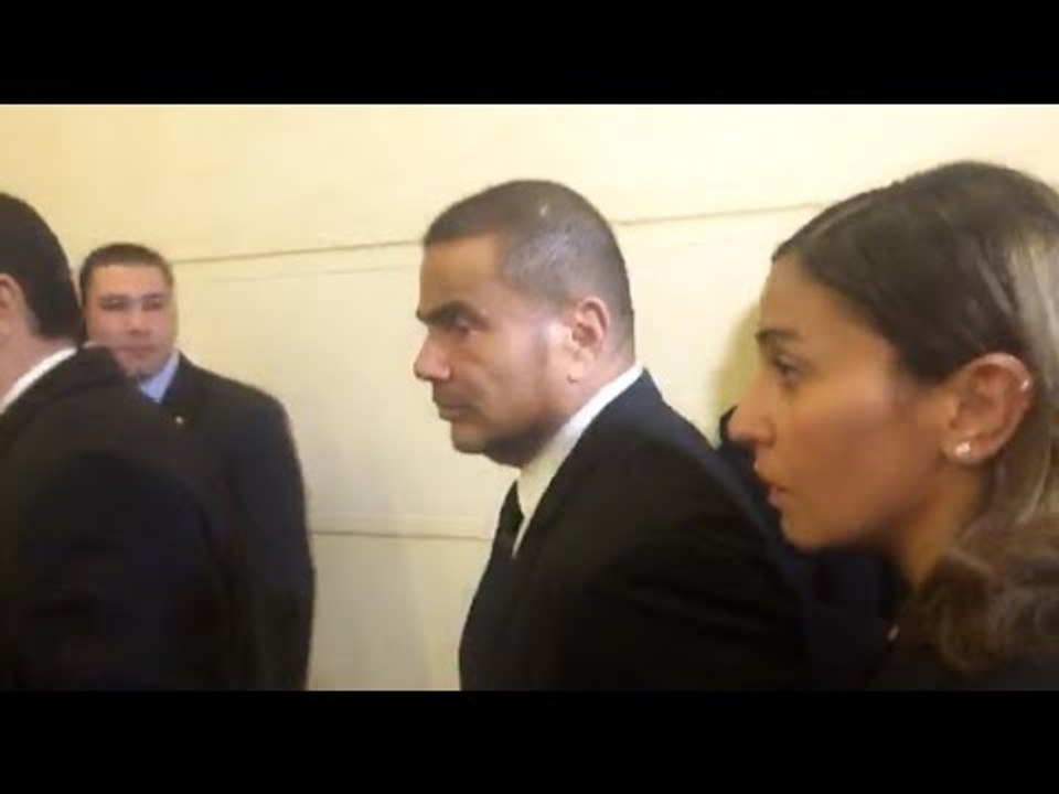 وصول عمرو دياب ودينا الشربيني إلى عزاء الرئيس الراحل مبارك