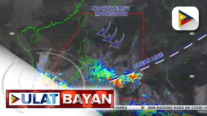 PTV INFO WEATHER |  Shear line, magpapaulan pa rin sa Visayas, Mindanao at Palawan