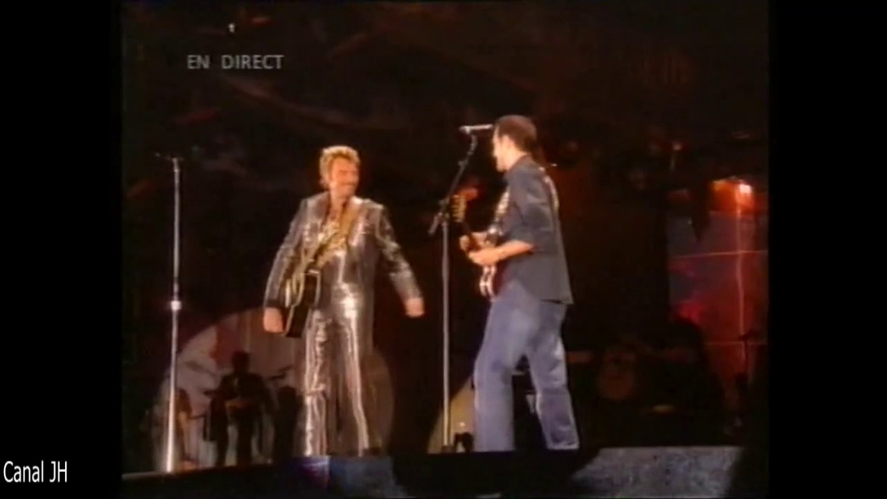 Johnny Hallyday et Gerald De Palmas "L'instinct" Parc des Princes 2003