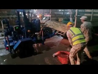 سيارات الجيش تواصل جهود صرف الأمطار بالغربية لتسيير حركة المرور