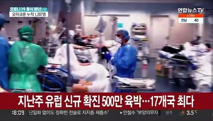 유럽, 연일 최다 확진…"누적 감염 1억명 넘어"