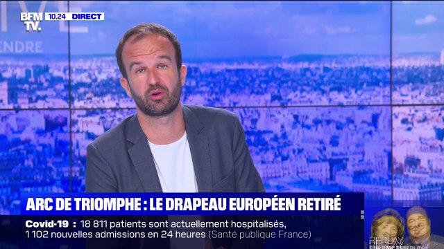 Drapeau sous l'Arc de Triomphe: C'était une mauvaise décision , assure Manuel Bompard, député européen LFI et directeur de campagne de Jean-Luc Mélenchon