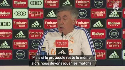 Coronavirus - Ancelotti : "Il faur respecter le protocole en vigueur"