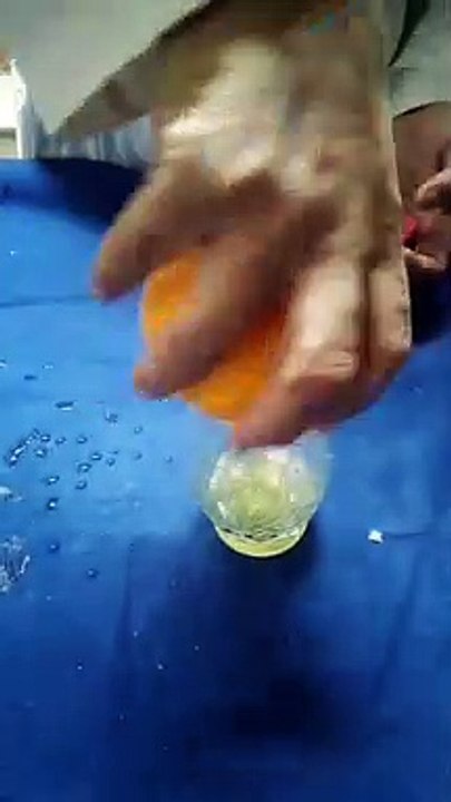 how to make orange bottle.using orange.