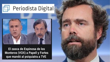 Download Video: El zasca de Espinosa de los Monteros (VOX) a Papell y Fortes que mandó al psiquiatra a TVE