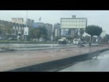سيولة مرورية في كوبري أكتوبر  والحركة مستمرة رغم برك المياه في صلاح سالم