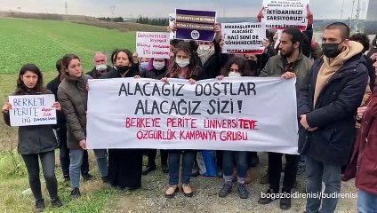 Boğaziçi öğrencileri Silivri'de; "Alacağız dostlar alacağız sizi"