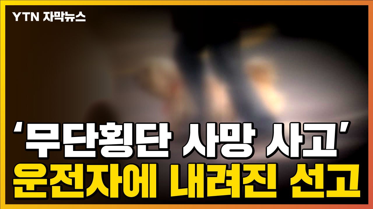 [자막뉴스] 밤길 무단횡단 사망...'과속' 운전자에 내려진 선고 / YTN