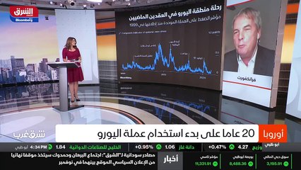 ...بدأ اليورو في العشرين عام الماضية منذ أن...