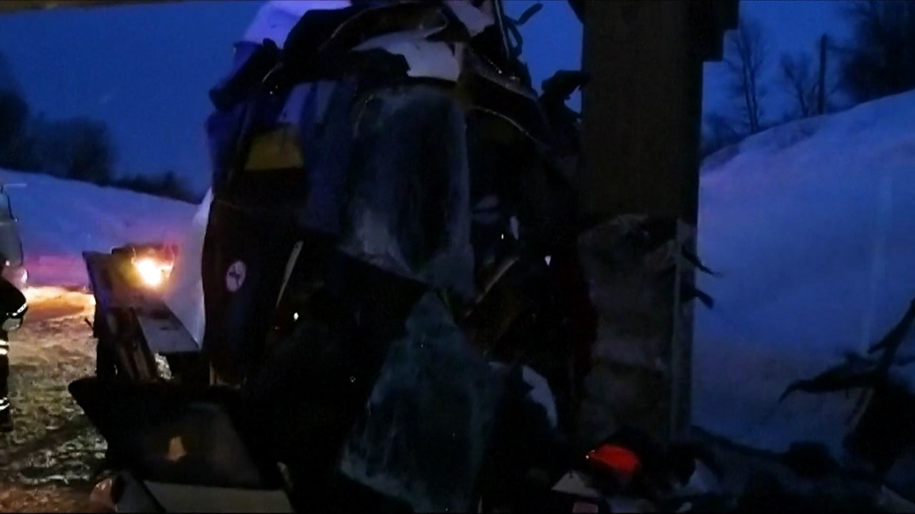 Fünf Tote bei Busunfall in Russland