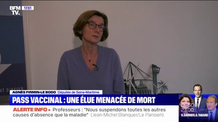 Pass vaccinal: menacée de mort, Agnès Firmin Le Bodo appelle à "réagir face à cette déferlante de haine et de violence"