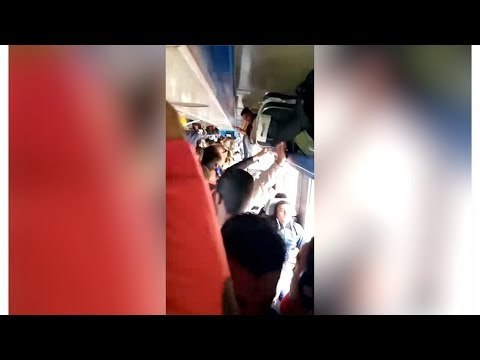 زحام في قطار أسوان رقم 1163 المتجه إلى القاهرة