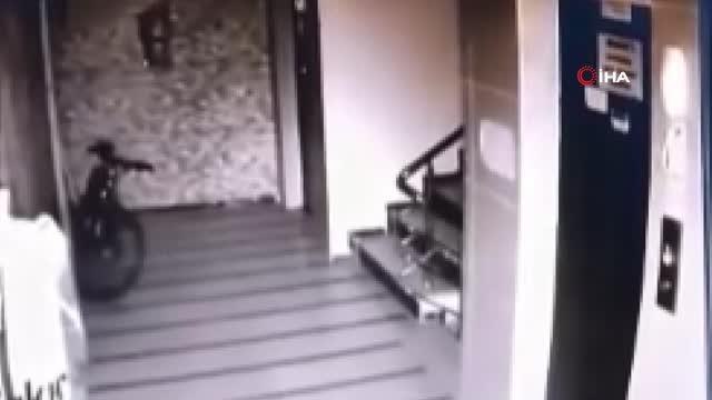 Soğukkanlı hırsız bisikleti böyle çaldı