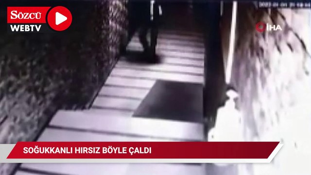 Soğukkanlı hırsız böyle çaldı