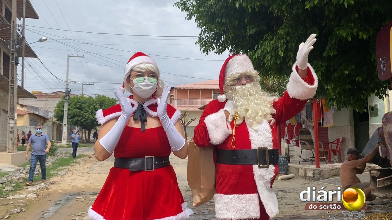 Conheça o papai e mamãe Noel que emocionaram o Sonho de Natal da TV Diário do Sertão  e saiba: Eles são casados na vida real?