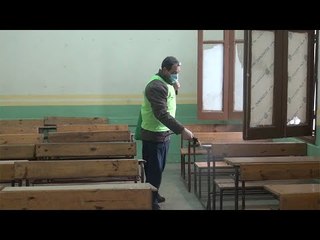 تطهير فصول مدرسة السعيدية للوقاية من كورونا