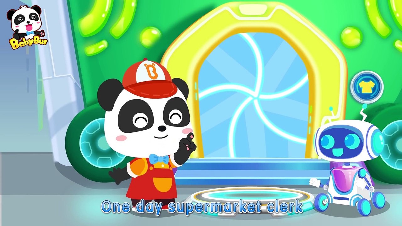 Pretend Play - Supermarket Clerk | Jobs Song for Kids | Nursery Rhymes | Kids Songs | BabyBus