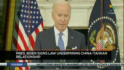 FTS 18:30 02-01: Pres. Biden signs law undermining China-Taiwan relationship