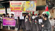 Ortodoks Yahudileri ve İsrail yanlısı iki grup karşıt protestolar düzenledi