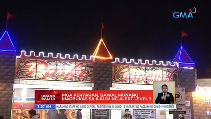 Mga peryahan, bawal munang magbukas sa ilalim ng alert level 3 | UB