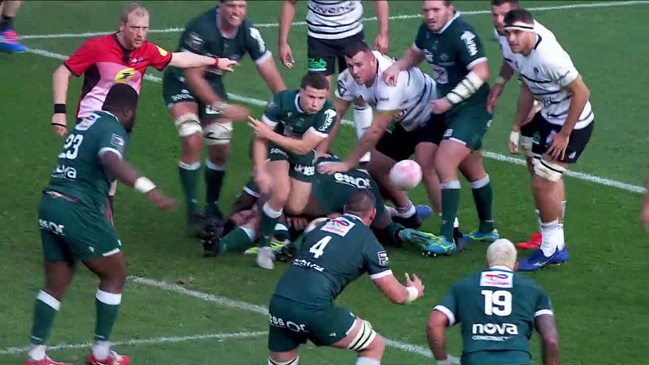 TOP 14 - Essai de Jale VATUBUA (SP) - Section Paloise - CA Brive - J14 - Saison 2021/2022