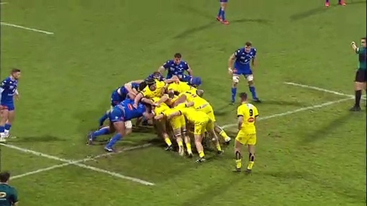 TOP 14 - Essai de Dillyn LEYDS (SR) - Castres Olympique - Stade Rochelais - J14 - Saison 2021/2022