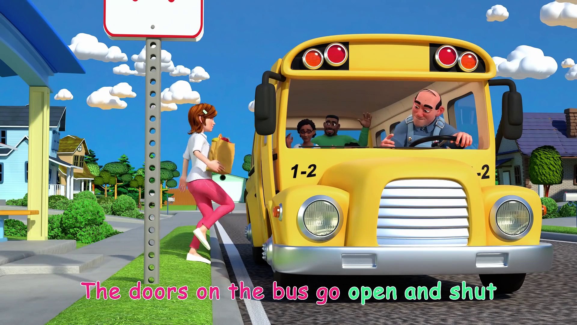 Wheels on the Bus (School Version) + More Nursery Rhymes & Kids