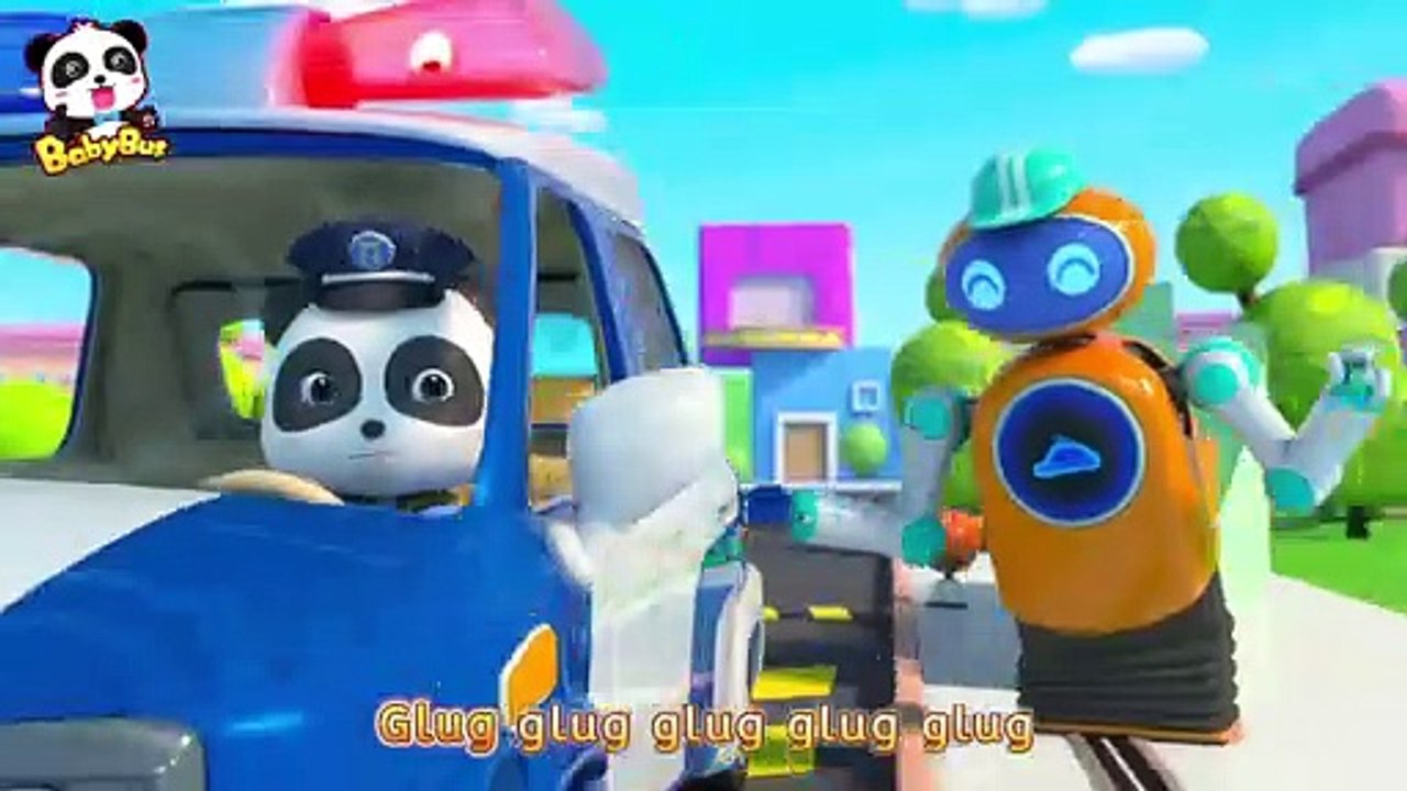 Police Car, Ambulance and Fire Truck Run out of Gas | Kids Cartoon | Nursery Rhyme | BabyBus