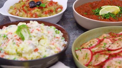 40 Dakikada 5 ÇEŞİT MEZE  Doğra Karıştır En Pratiğinden 5 Nefis Meze Tarifi