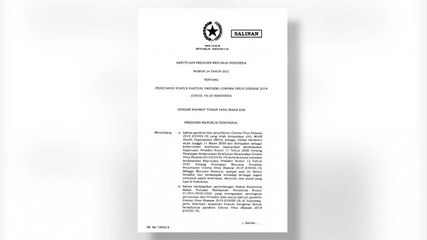 Presiden Jokowi Resmi Perpanjang Status Pandemi Covid 19 di Tanah Air