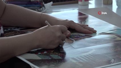 Kadın elinden sanata dönüşen 3 boyutlu tablolar göz kamaştırıyor