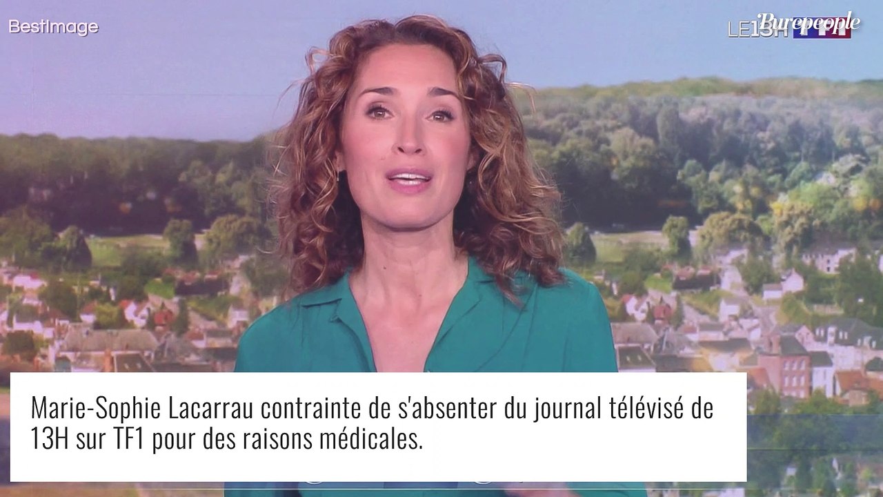 Marie-Sophie Lacarrau absente du 13H de TF1 : un "souci de santé" évoqué, elle s'explique !