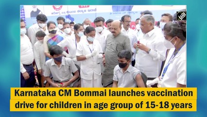 Bommai launches Covid vaccination drive for 15-18 age group in Karnataka